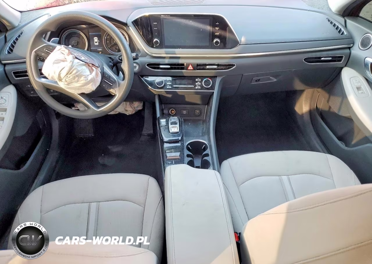 2021 Hyundai Sonata Hybrid Blue VIN:KMHL24JJ0MA026437 - 8