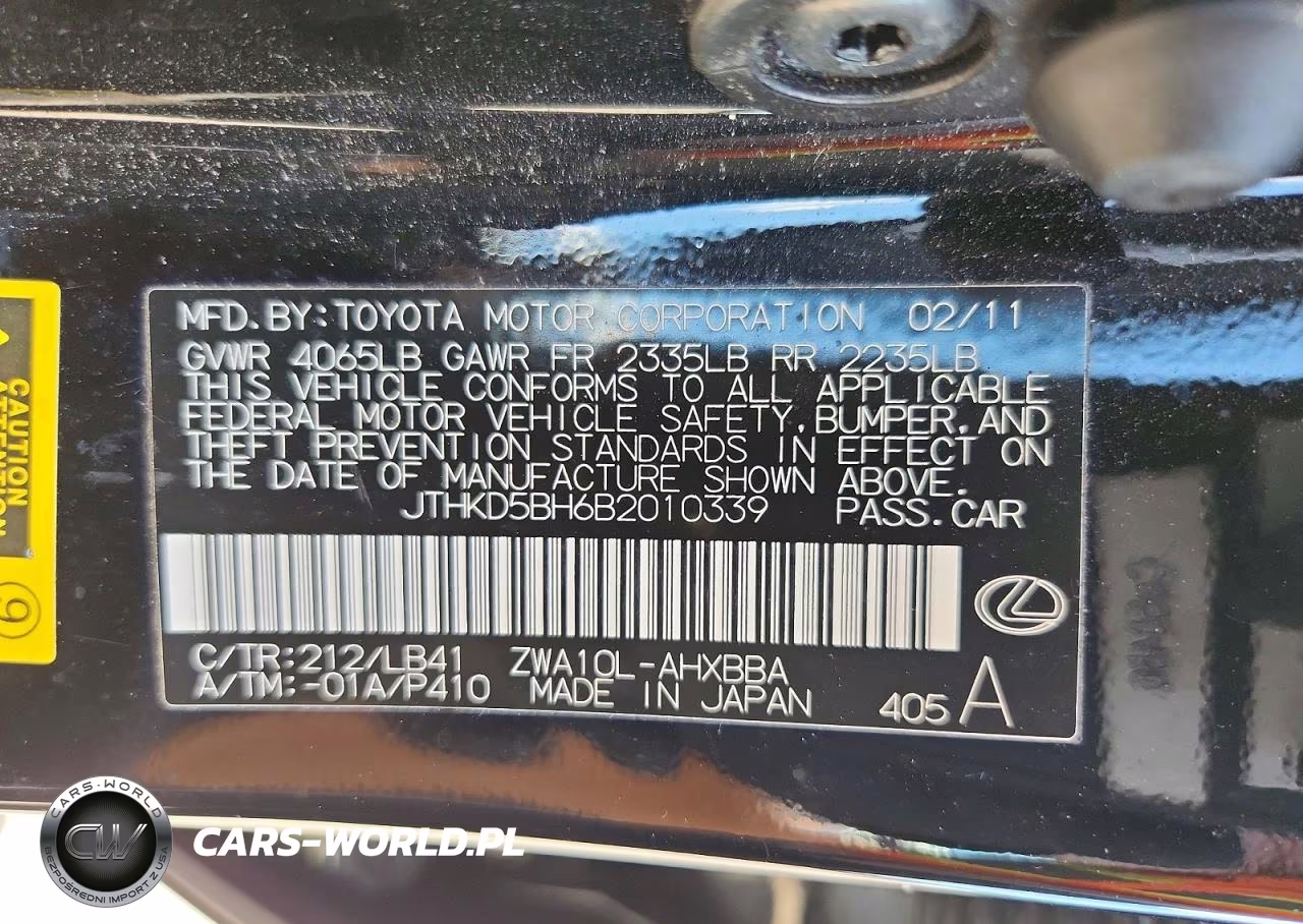 2011 Lexus Ct 200 VIN:JTHKD5BH6B2010339 - 12