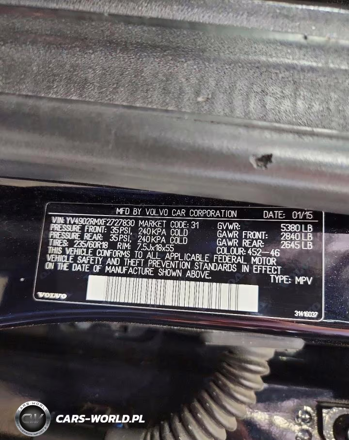 2015 Volvo Xc60 T6 Platinum VIN:YV4902RMXF2727830 - 13