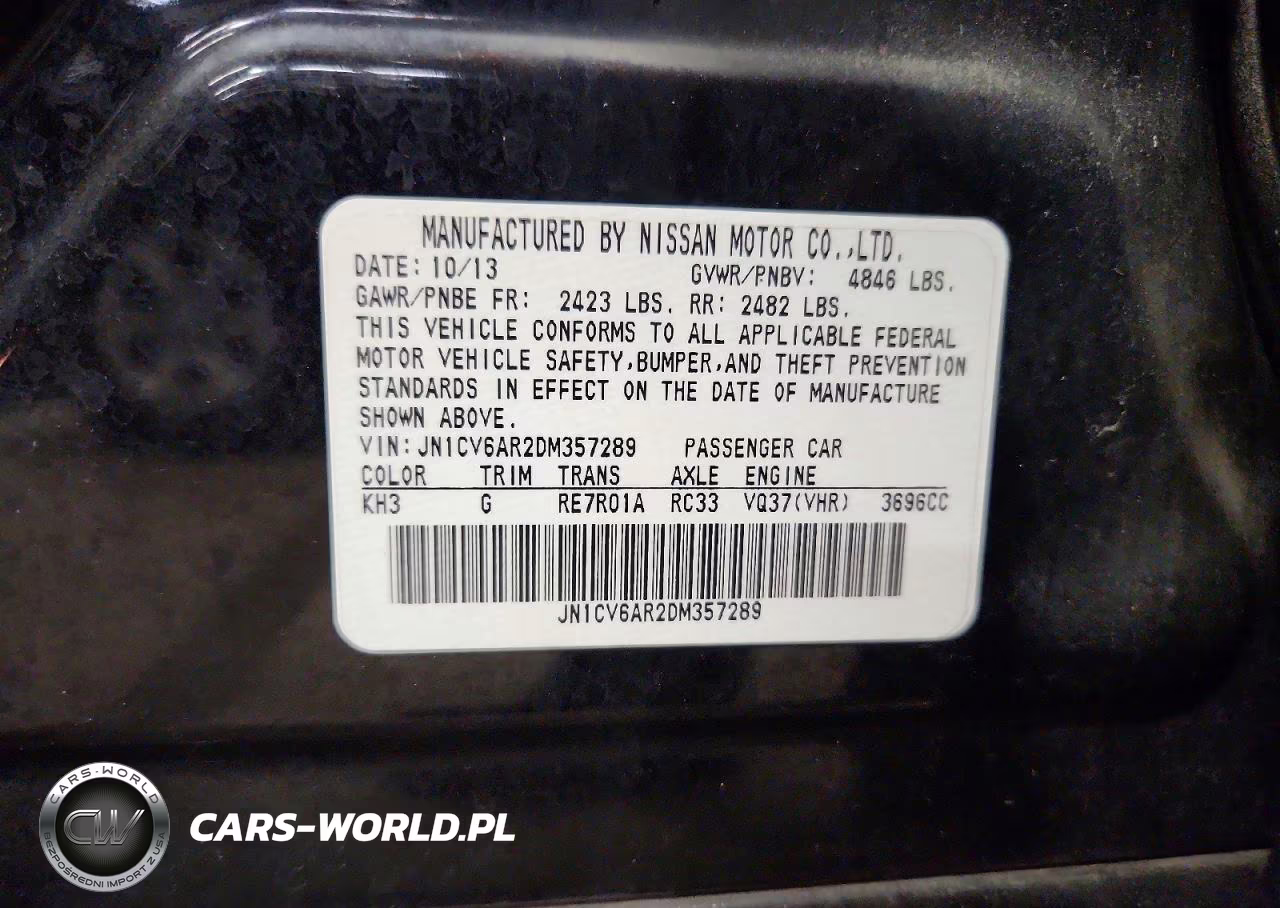 2013 Infiniti G37 Sedan X VIN:JN1CV6AR2DM357289 - 12