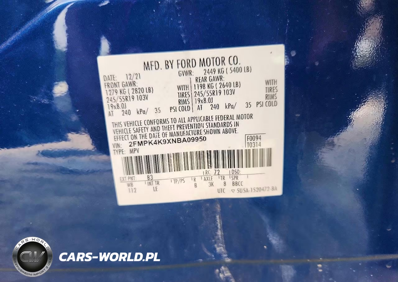 2022 Ford Edge Sel VIN:2FMPK4K9XNBA09950 - 14