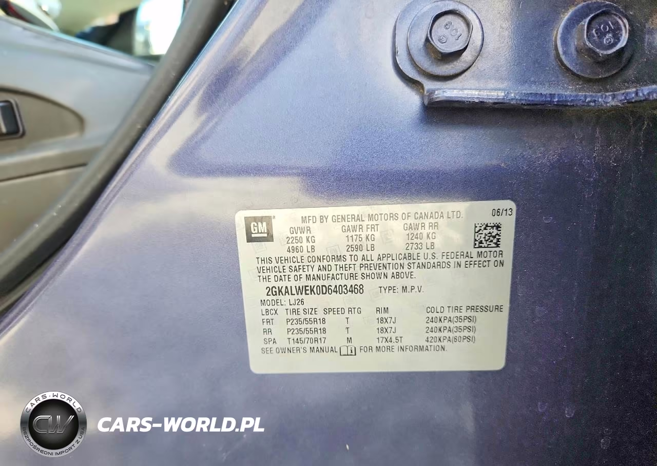 2013 GMC Terrain Slt VIN:2GKALWEK0D6403468 - 13