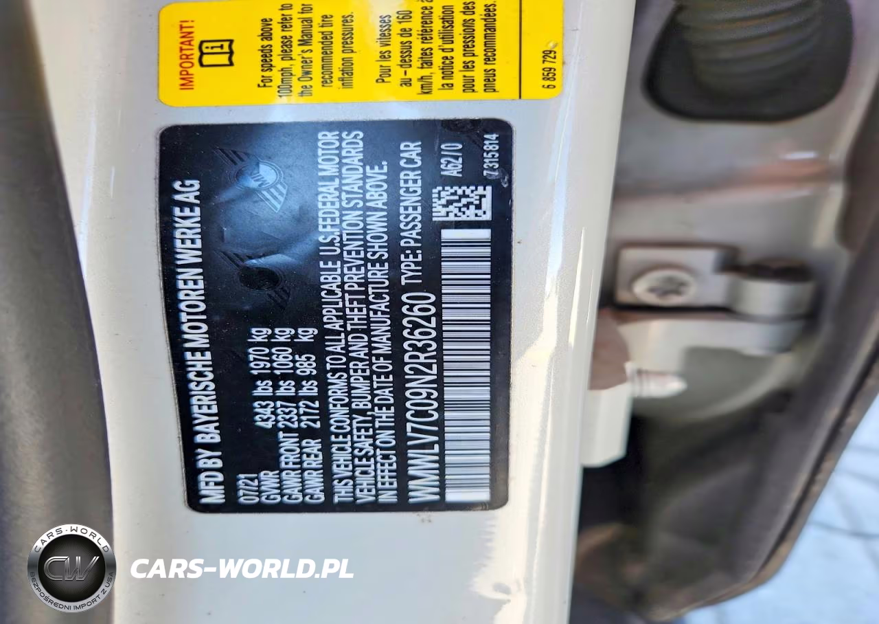 2022 Mini Cooper S Clubman VIN:WMWLV7C09N2R36260 - 13