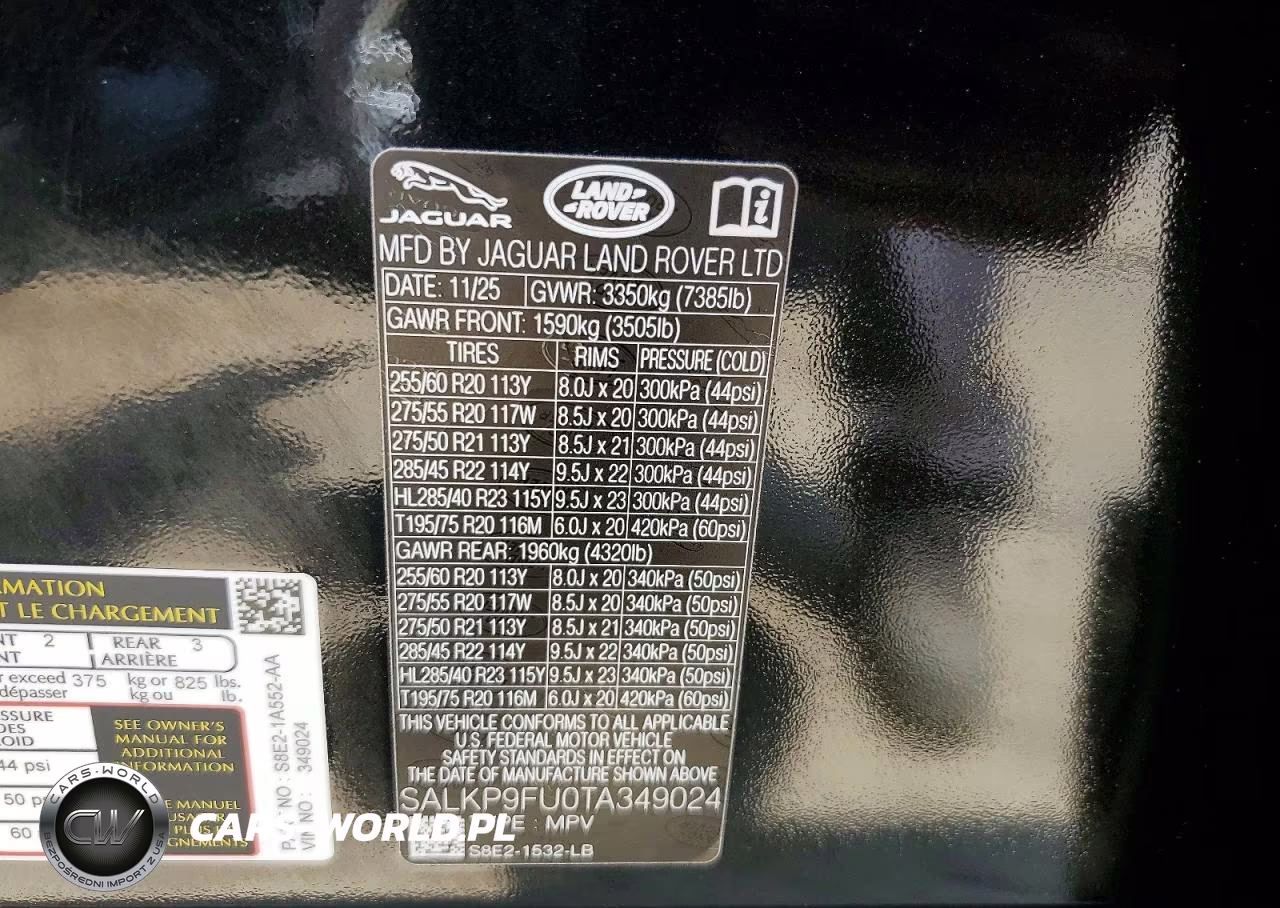 2026 Land Rover Range Rover Se VIN:SALKP9FU0TA349024 - 13