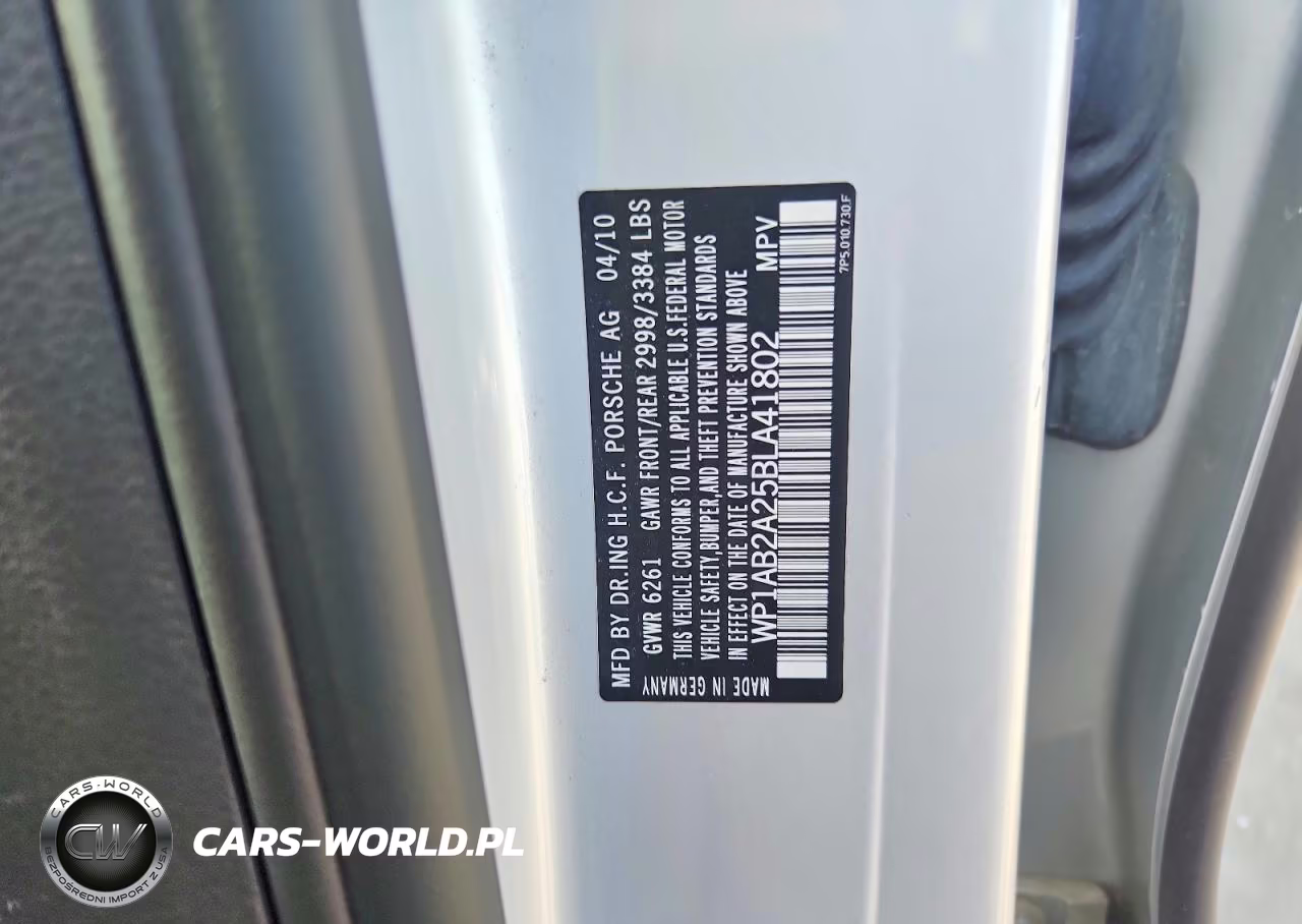 2011 Porsche Cayenne S VIN:WP1AB2A25BLA41802 - 13