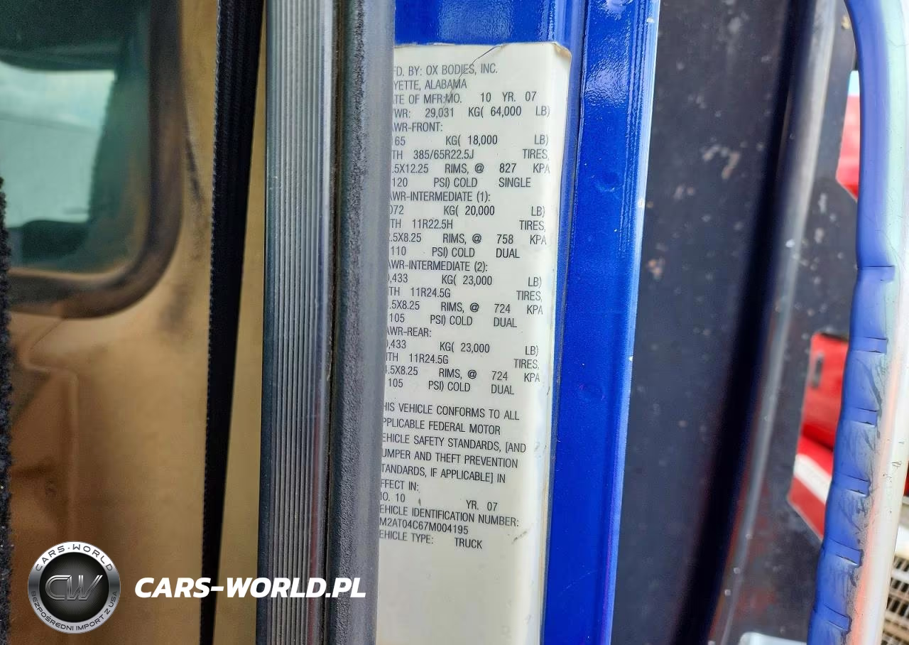 2007 Mack 700 Ctp700 VIN:1M2AT04C67M004195 - 10