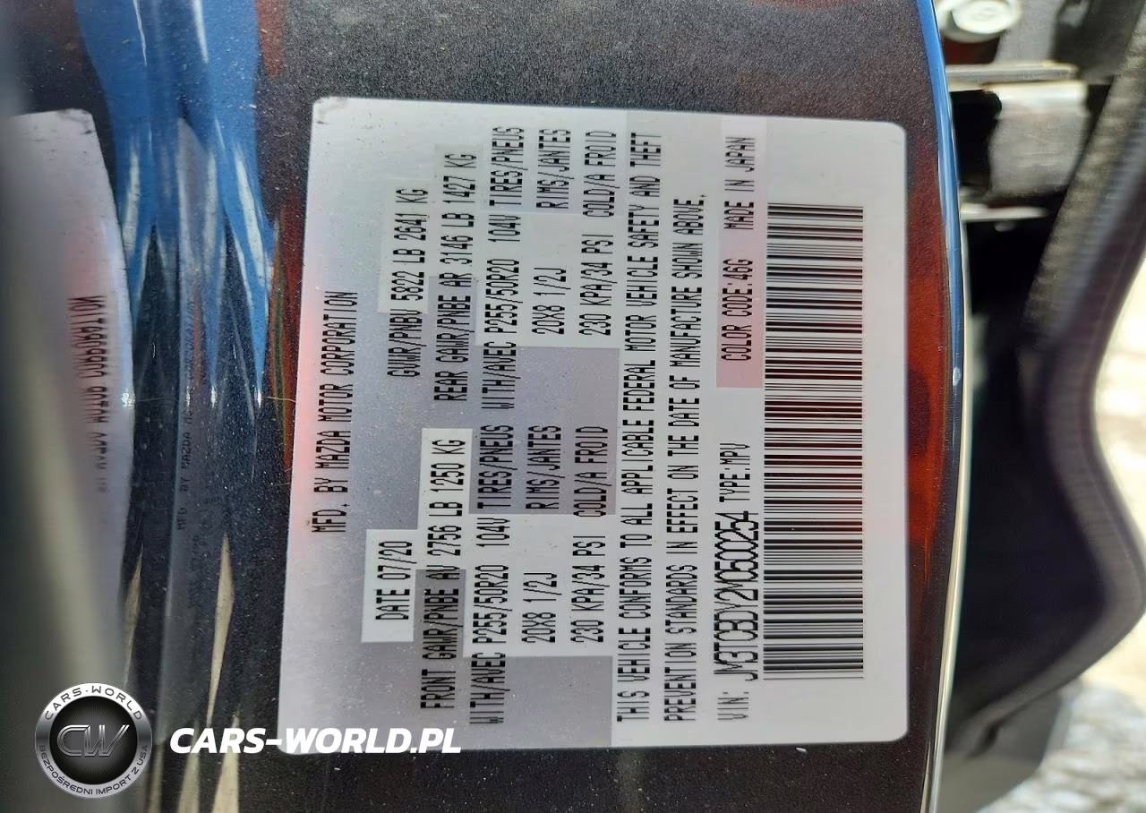 2021 Mazda Cx-9 Grand Touring VIN:JM3TCBDY2M0500254 - 13