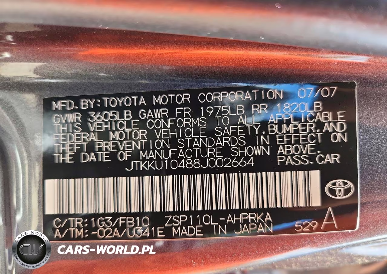 2008 Scion Xd Base VIN:JTKKU10488J002664 - 12