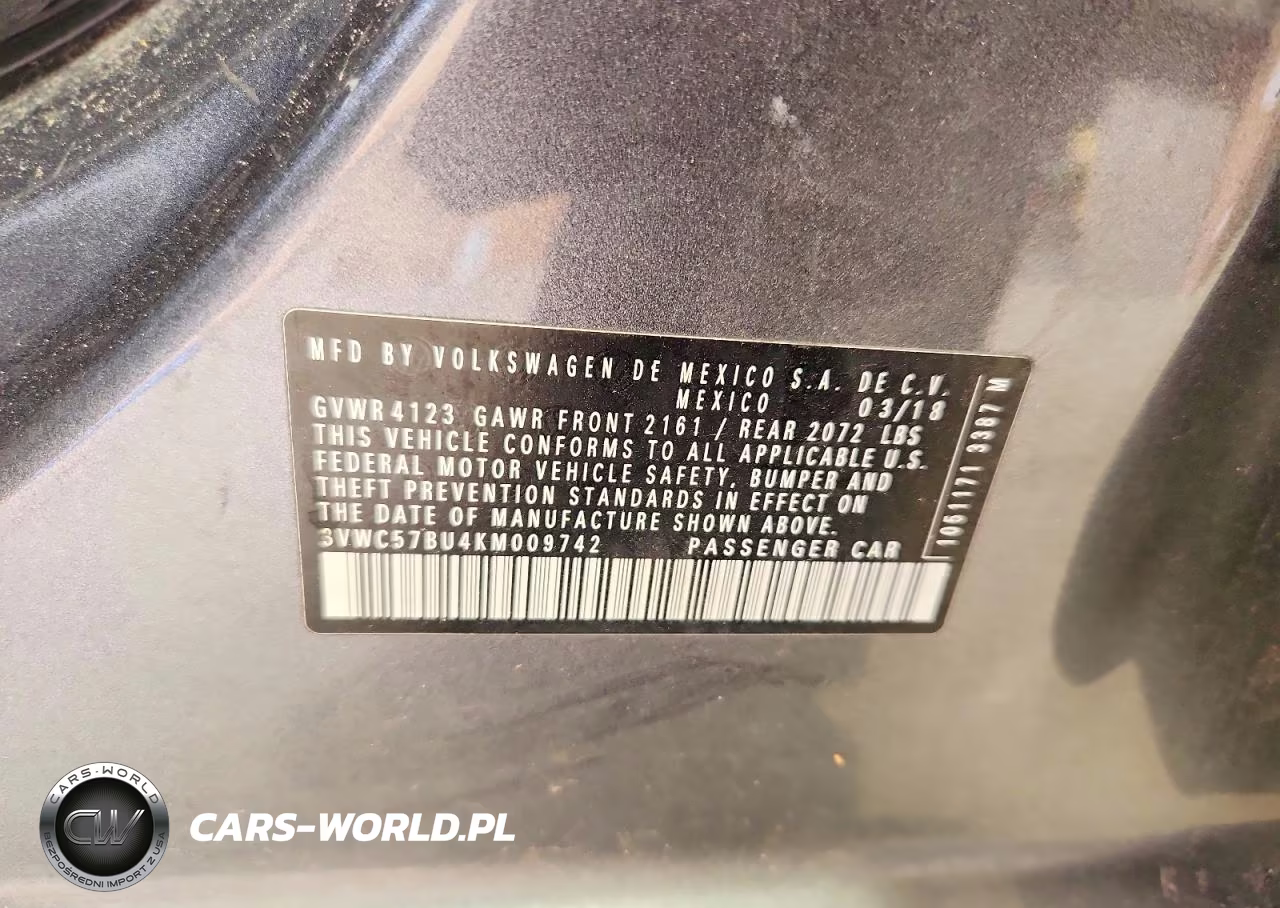 2019 Volkswagen Jetta S VIN:3VWC57BU4KM009742 - 12