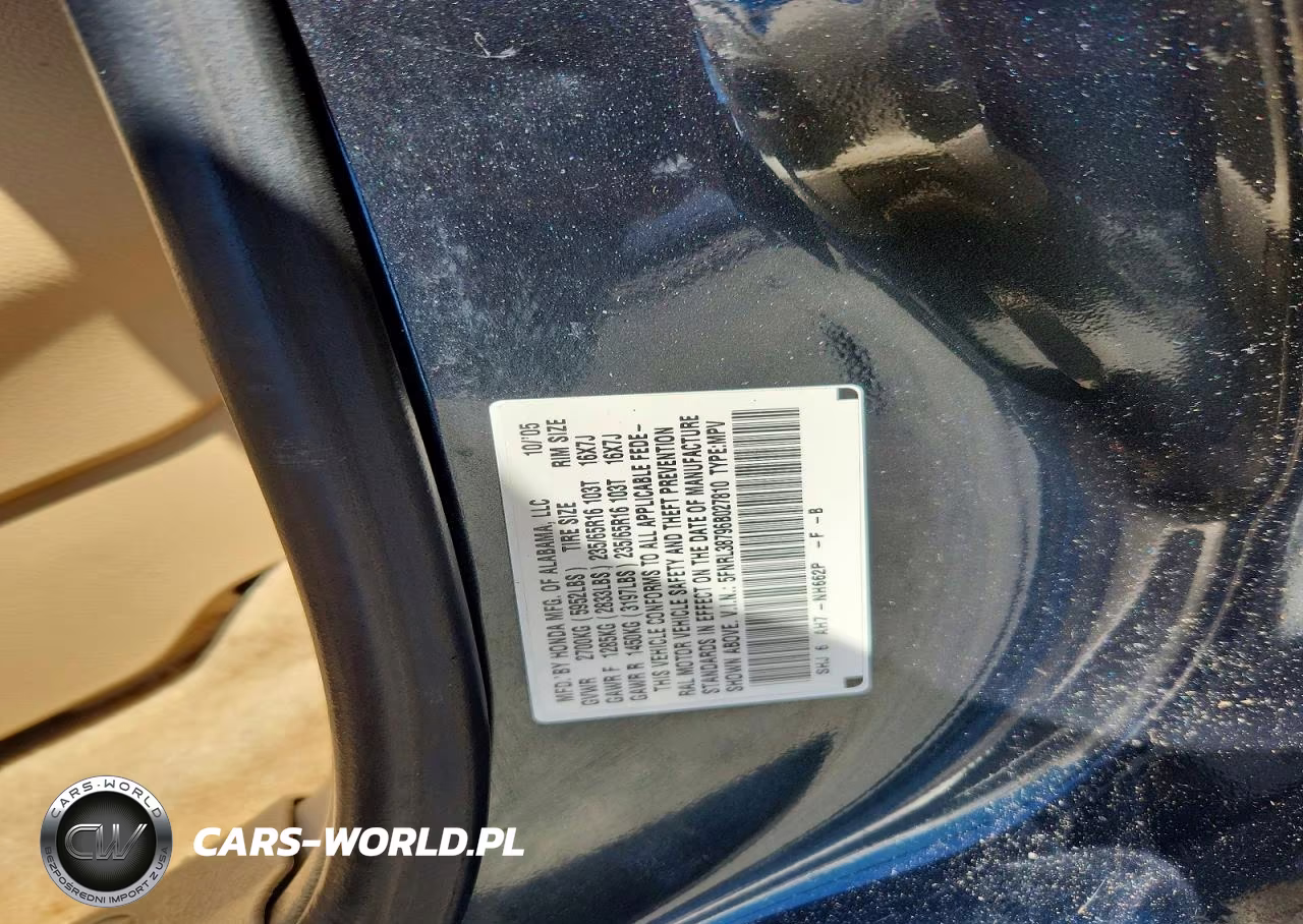 2006 Honda Odyssey Exl VIN:5FNRL38796B027810 - 13