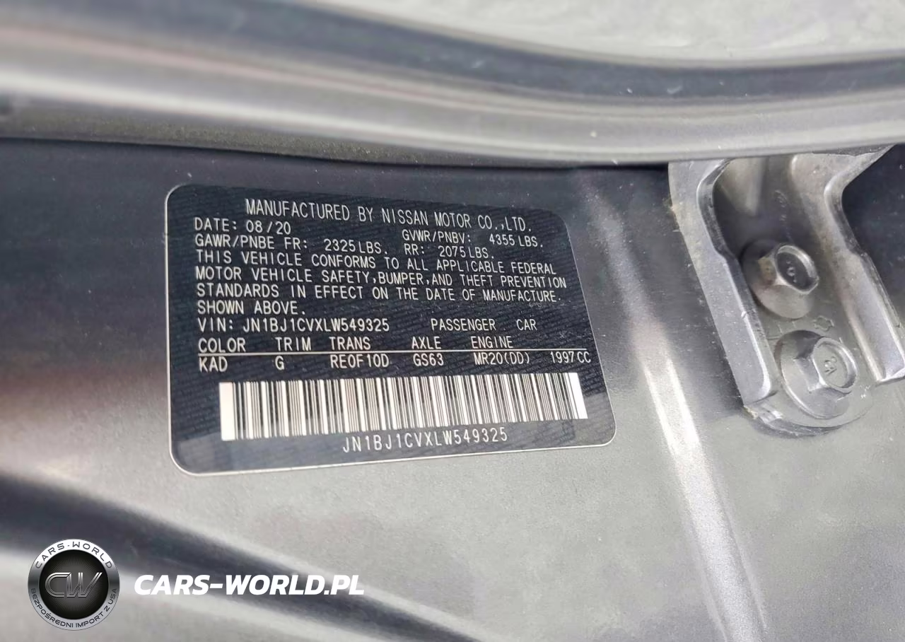 2020 Nissan Rogue Sport Sv VIN:JN1BJ1CVXLW549325 - 13