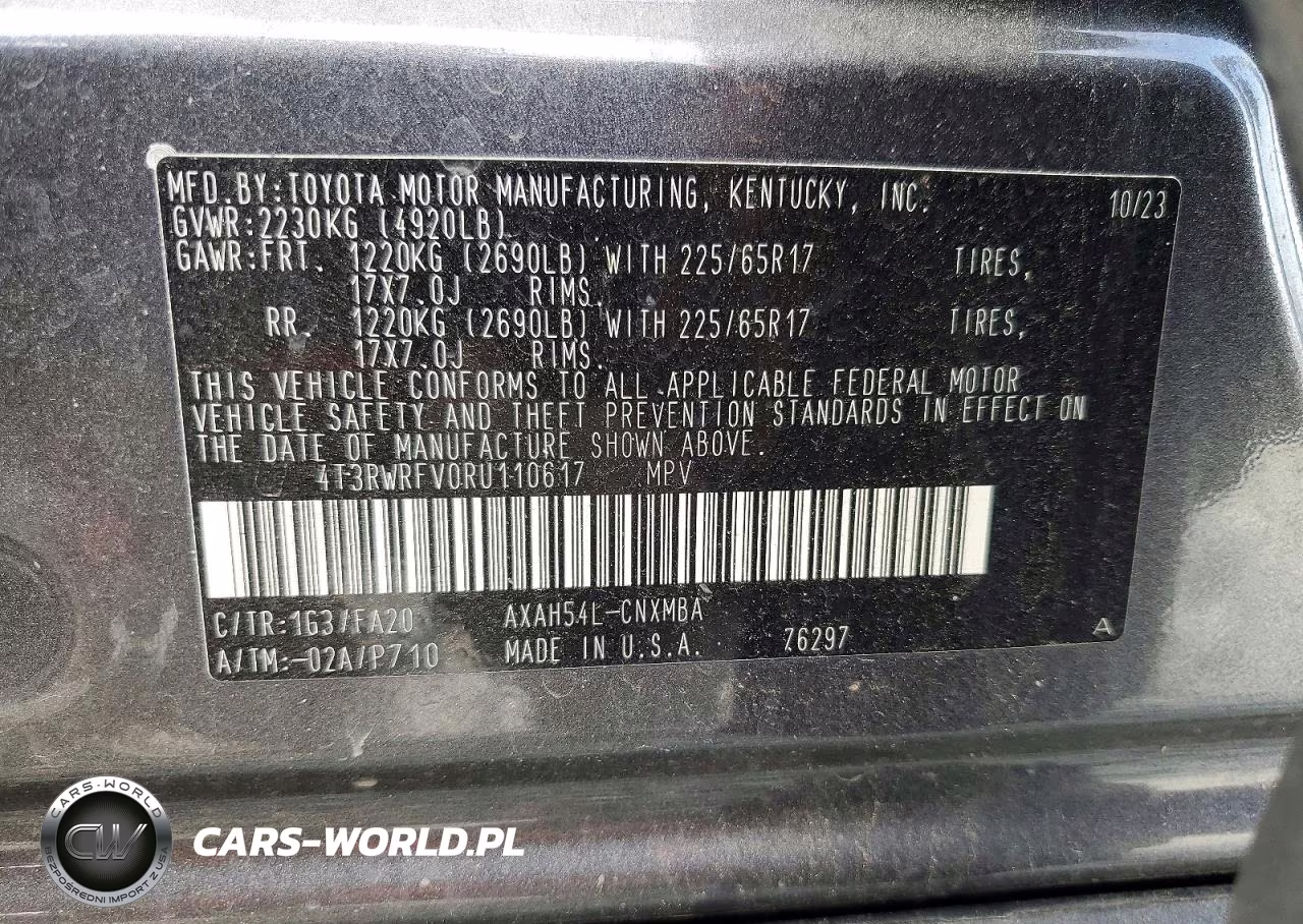 2024 Toyota Rav4 Hybrid Xle VIN:4T3RWRFV0RU110617 - 13