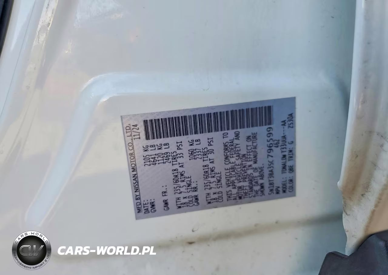 2025 Nissan Rogue Sv VIN:5N1BT3BA3SC796599 - 12