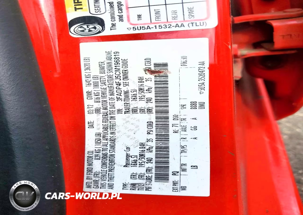 2012 Ford Fiesta Ses VIN:3FADP4FJ5CM196819 - 12