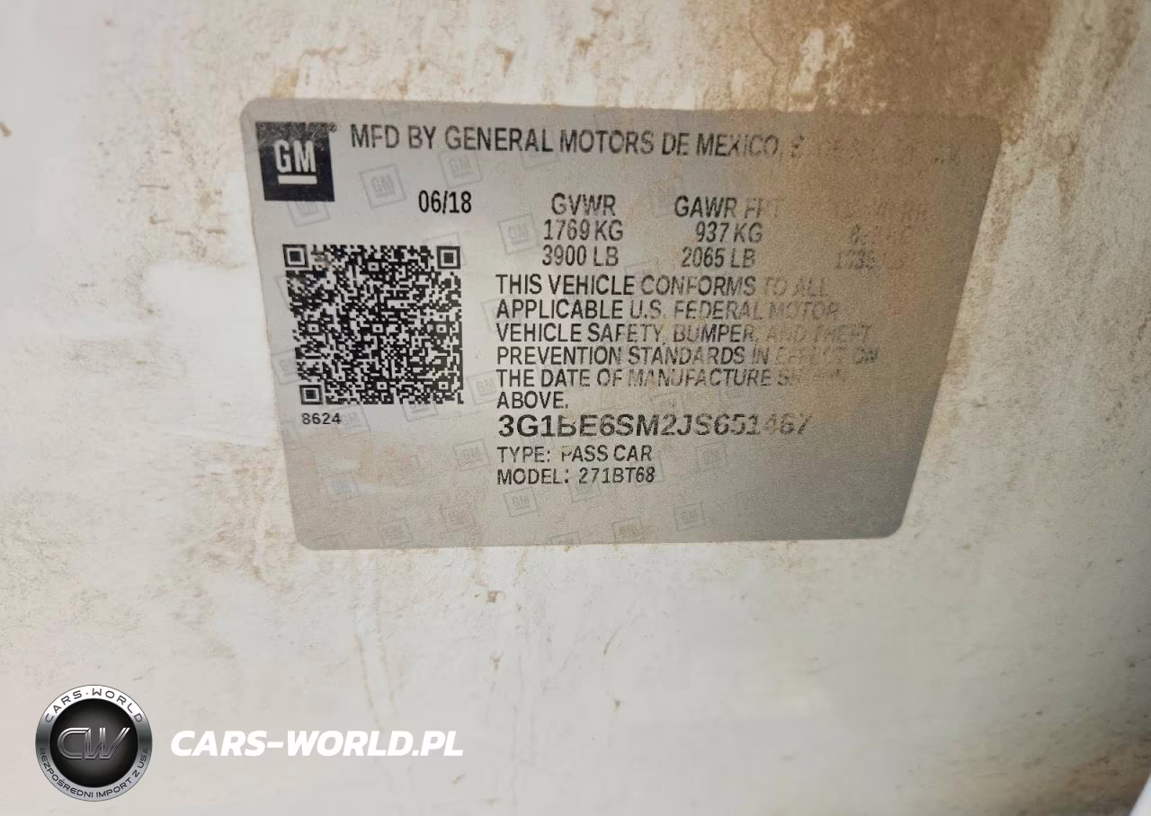 2018 Chevrolet Cruze Lt VIN:3G1BE6SM2JS651467 - 12