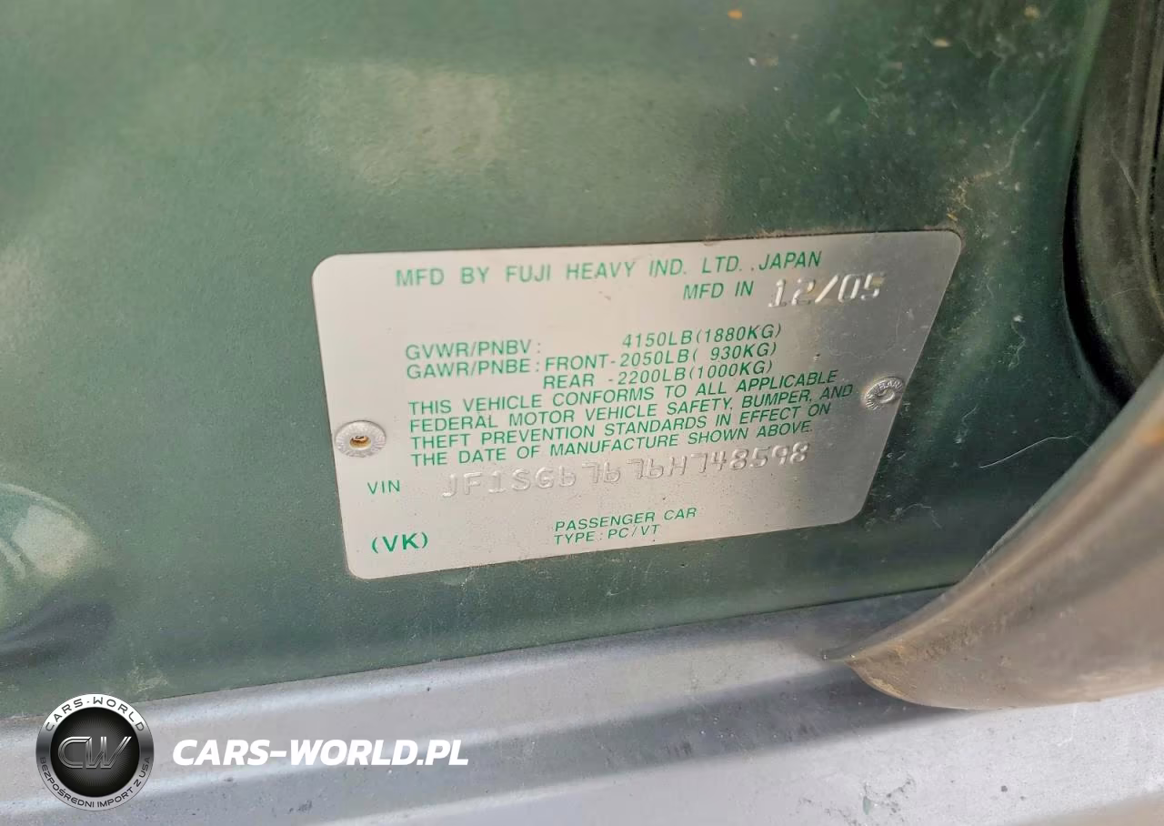 2006 Subaru Forester 2.5X Ll Bean VIN:JF1SG67676H748598 - 12