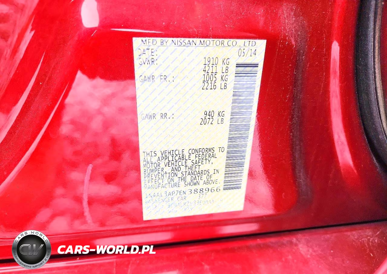 2014 Nissan Altima 2.5 S VIN:1N4AL3AP7EN388966 - 12