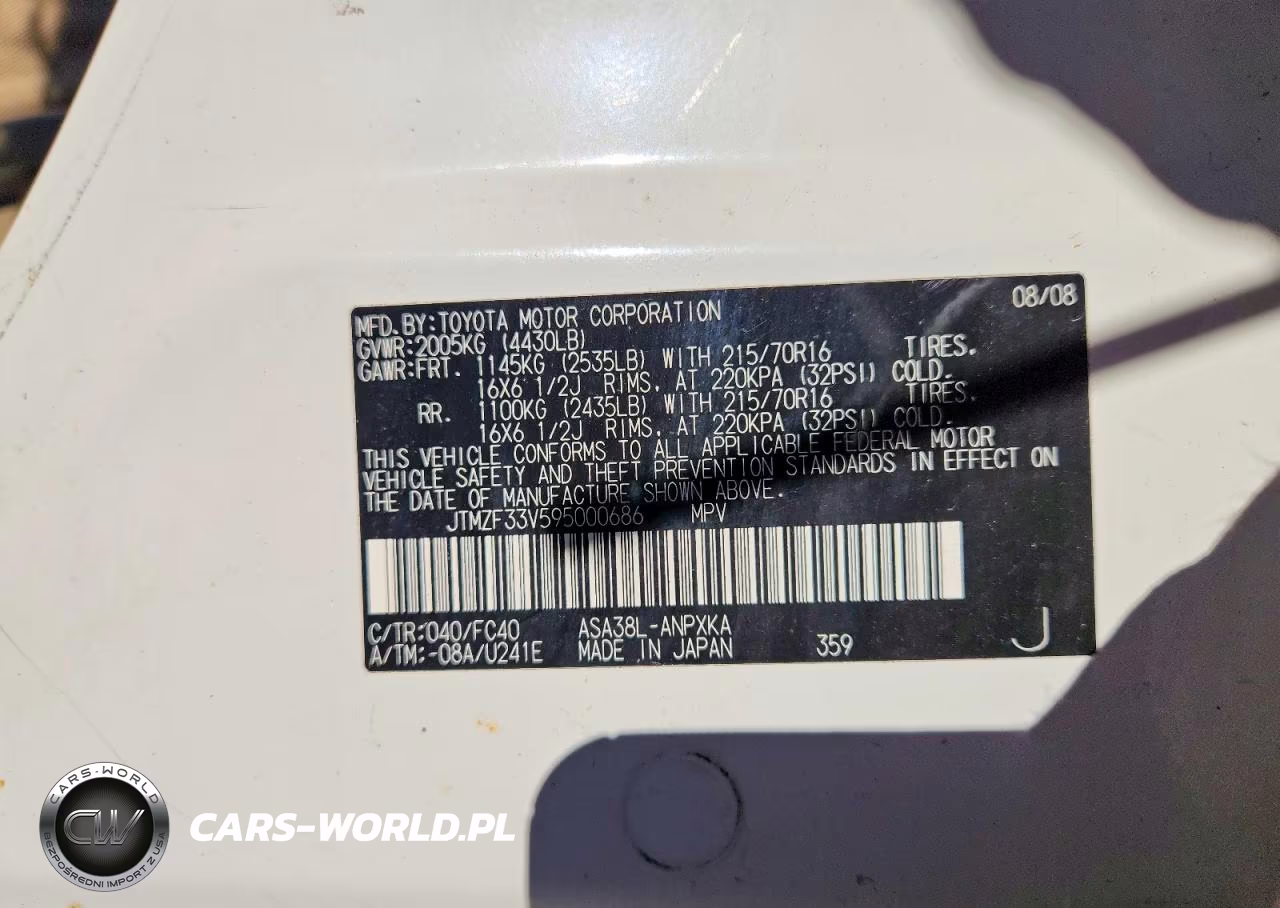 2009 Toyota Rav4 Base VIN:JTMZF33V595000686 - 13