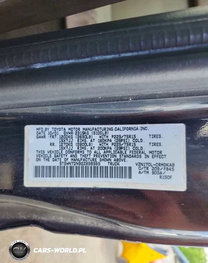 2002 Toyota Tacoma Xtracab VIN:5TEWN72N92Z898565 - 12