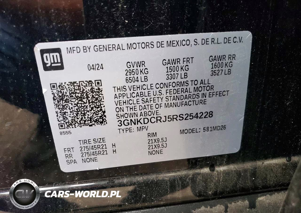 2024 Chevrolet Blazer Rs VIN:3GNKDCRJ5RS254228 - 13