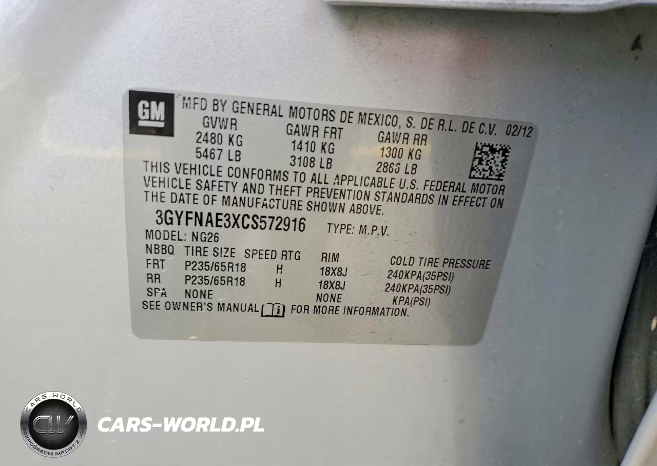 2012 Cadillac Srx Luxury Collection VIN:3GYFNAE3XCS572916 - 13