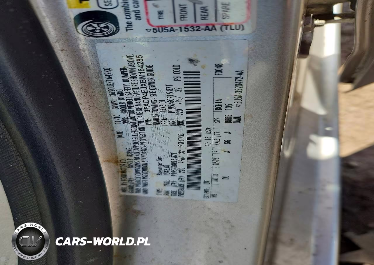 2011 Ford Fiesta Se VIN:3FADP4EJXBM164285 - 12