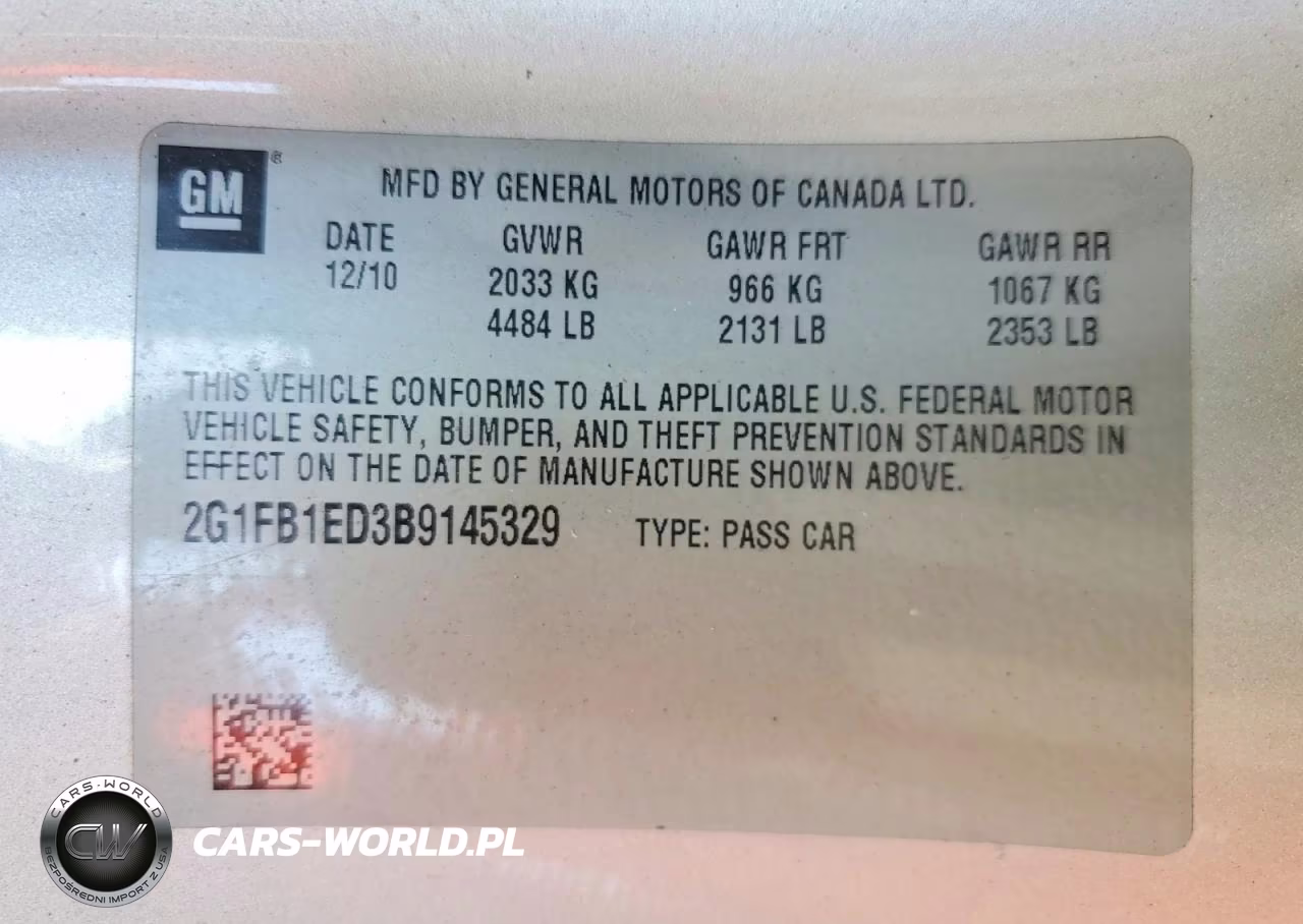 2011 Chevrolet Camaro Lt VIN:2G1FB1ED3B9145329 - 12