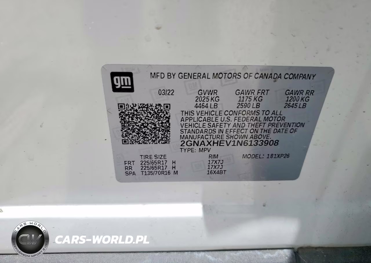 2022 Chevrolet Equinox Ls VIN:2GNAXHEV1N6133908 - 14