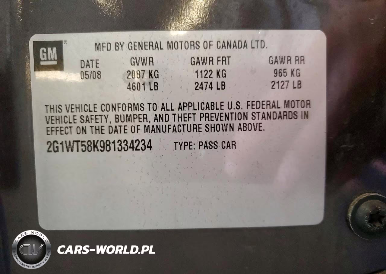 2008 Chevrolet Impala Lt VIN:2G1WT58K981334234 - 12