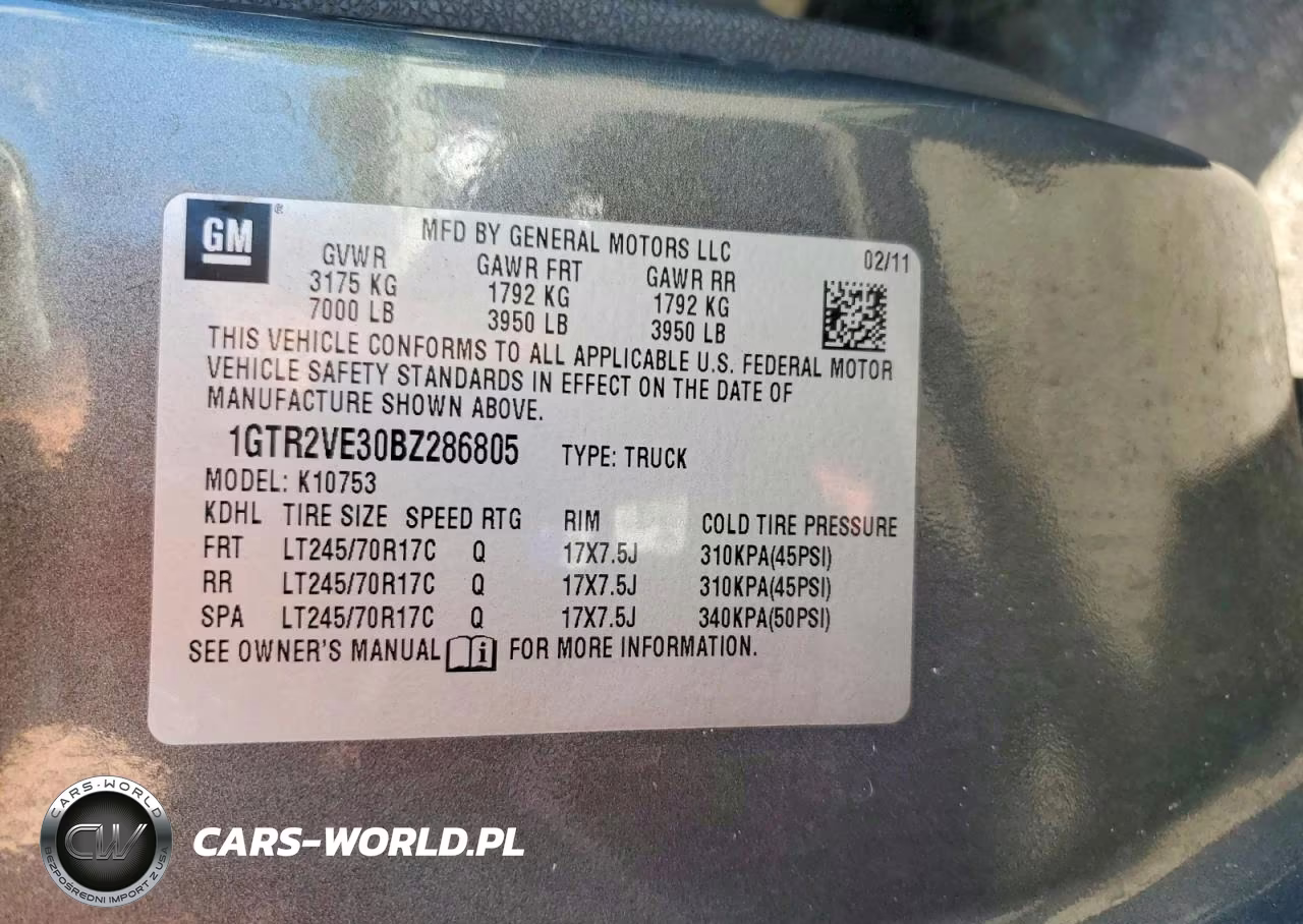 2011 GMC Sierra K1500 Sle VIN:1GTR2VE30BZ286805 - 12