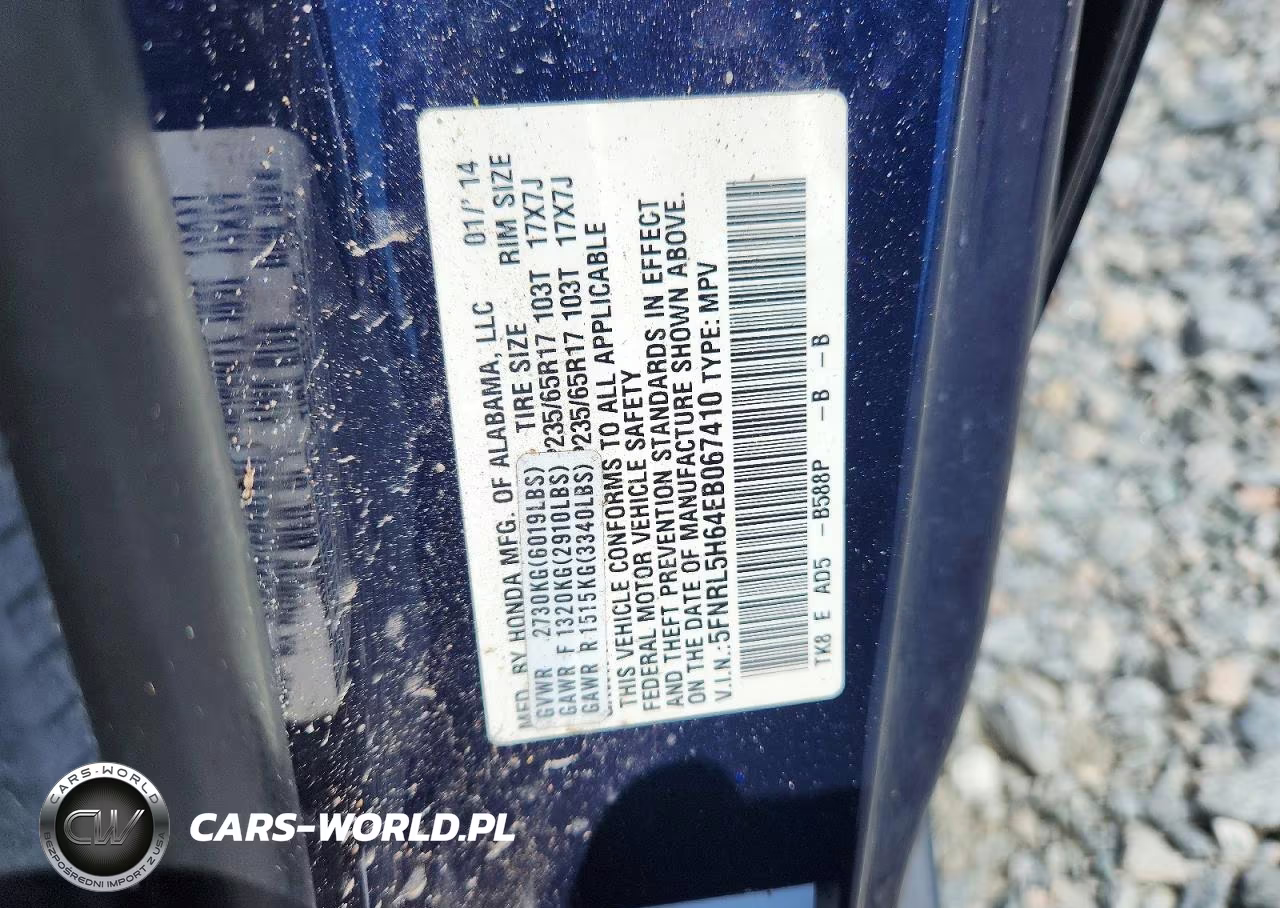 2014 Honda Odyssey Exl VIN:5FNRL5H64EB067410 - 13