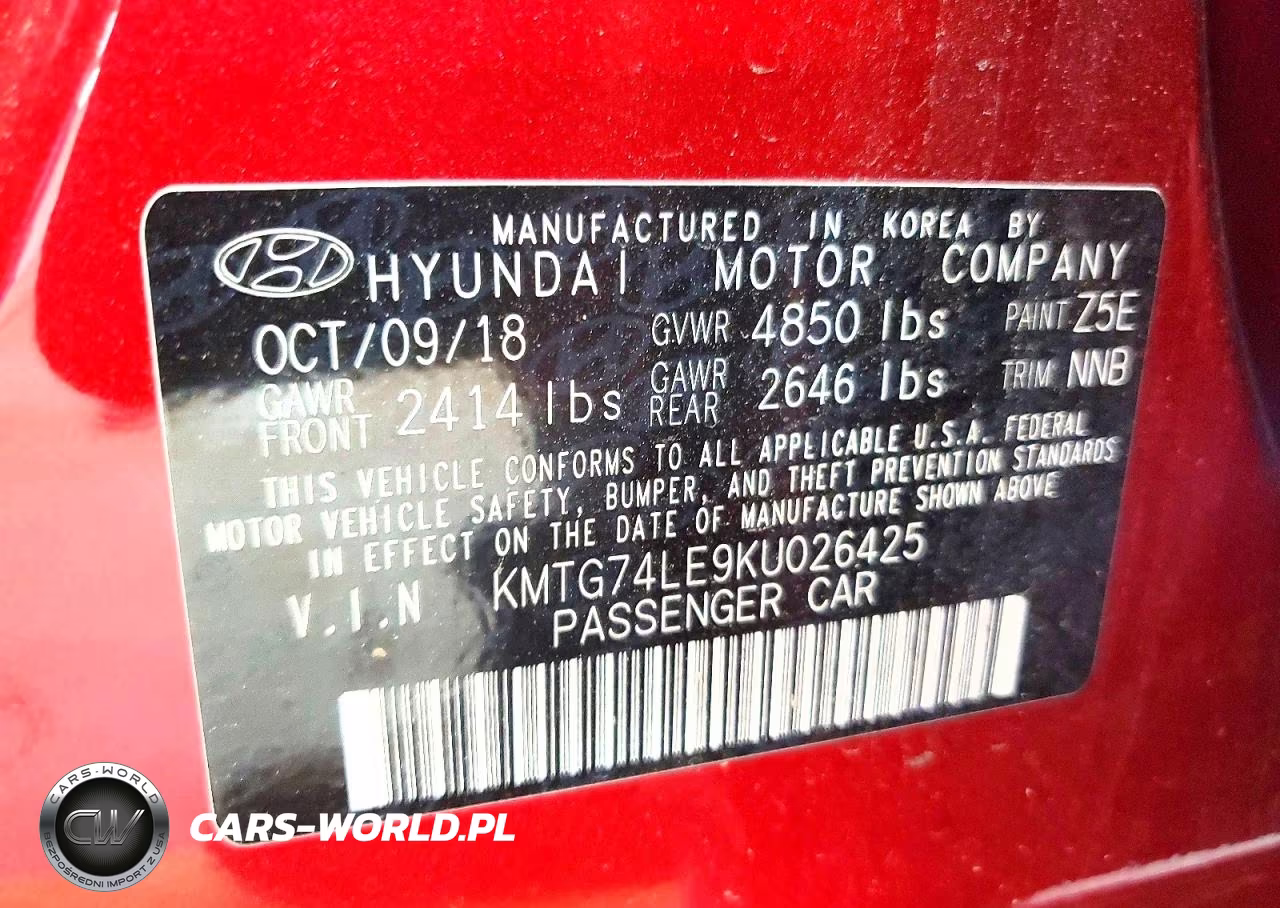 2019 Genesis G70 Elite VIN:KMTG74LE9KU026425 - 12