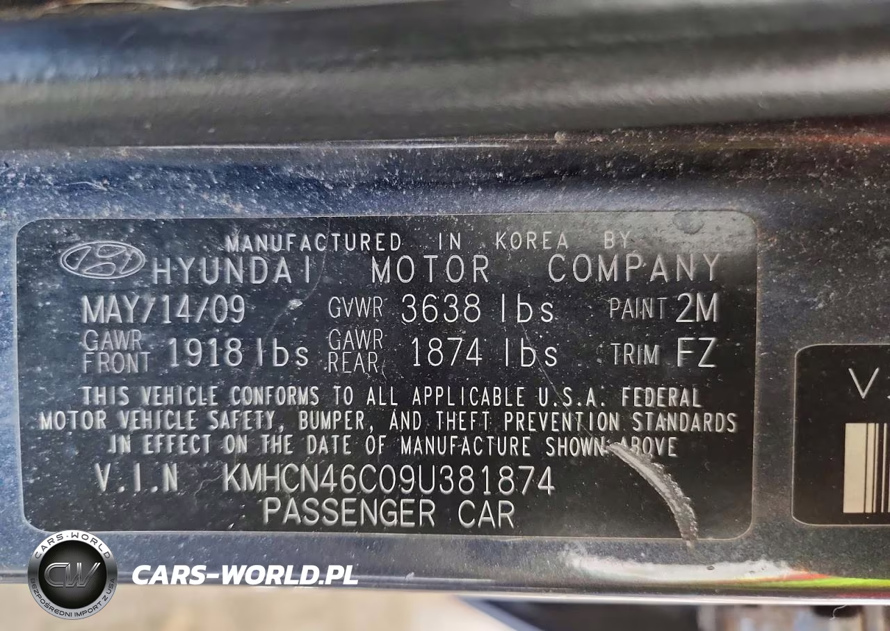 2009 Hyundai Accent Gls VIN:KMHCN46C09U381874 - 13