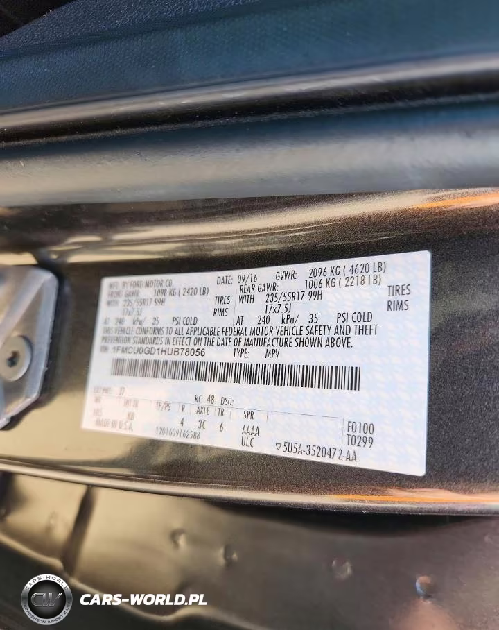 2017 Ford Escape Se VIN:1FMCU0GD1HUB78056 - 14