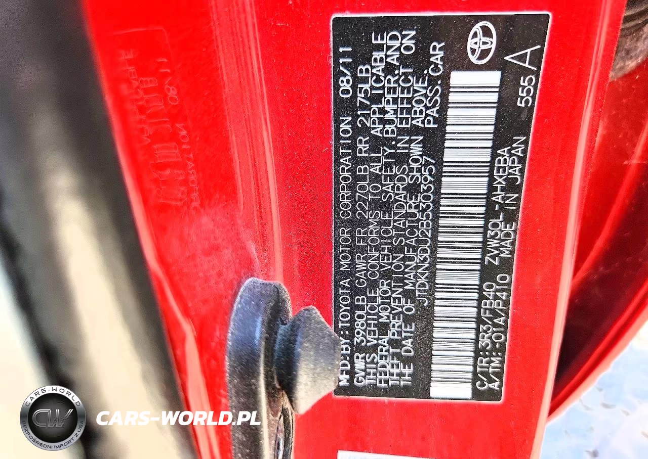2011 Toyota Prius Three VIN:JTDKN3DU2B5303957 - 12