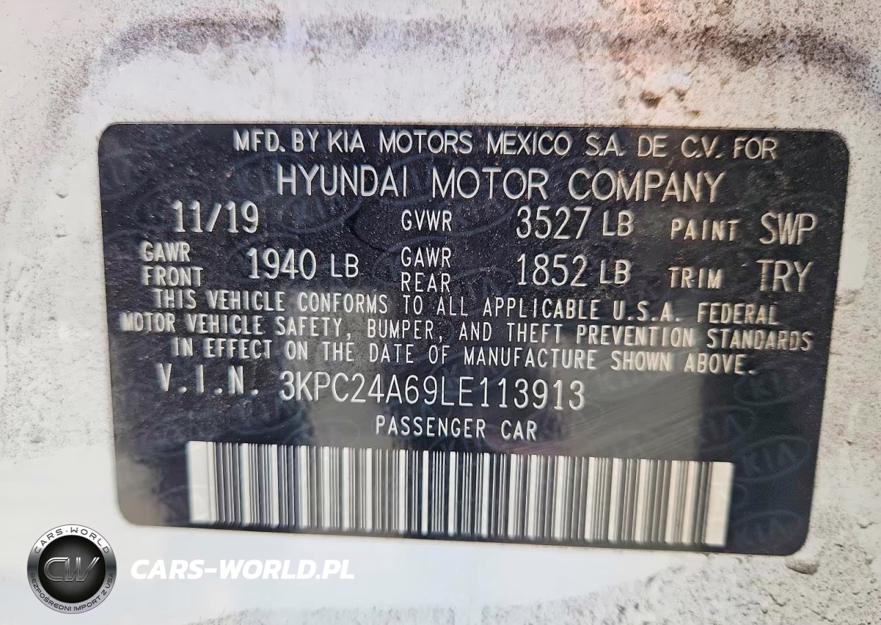 2020 Hyundai Accent Se VIN:3KPC24A69LE113913 - 12