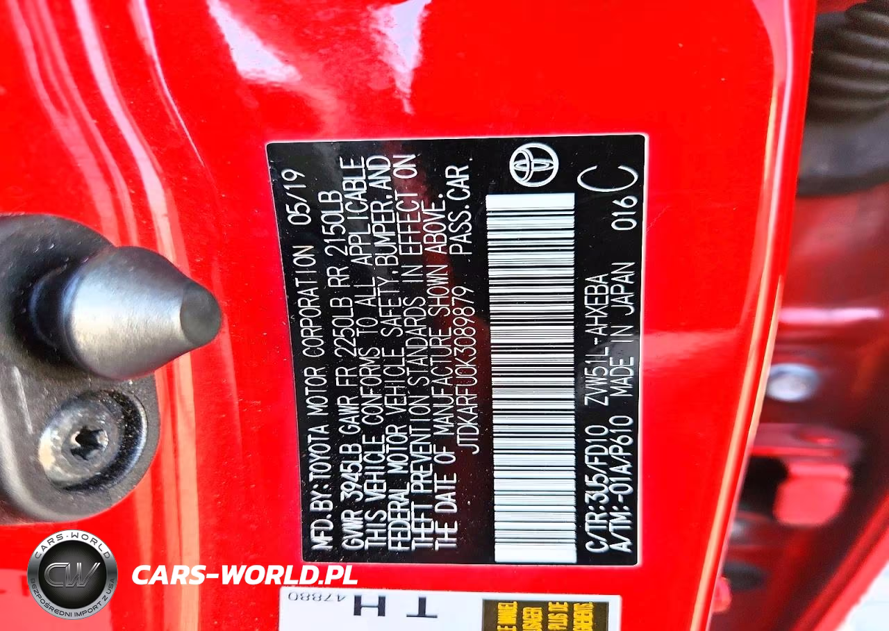 2019 Toyota Prius Le VIN:JTDKARFU0K3089879 - 12