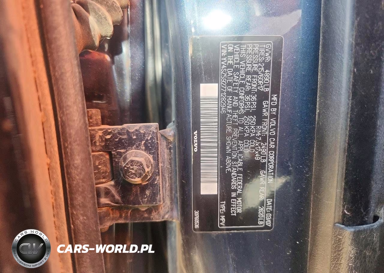 2007 Volvo Xc70 VIN:YV4SZ592771282946 - 12