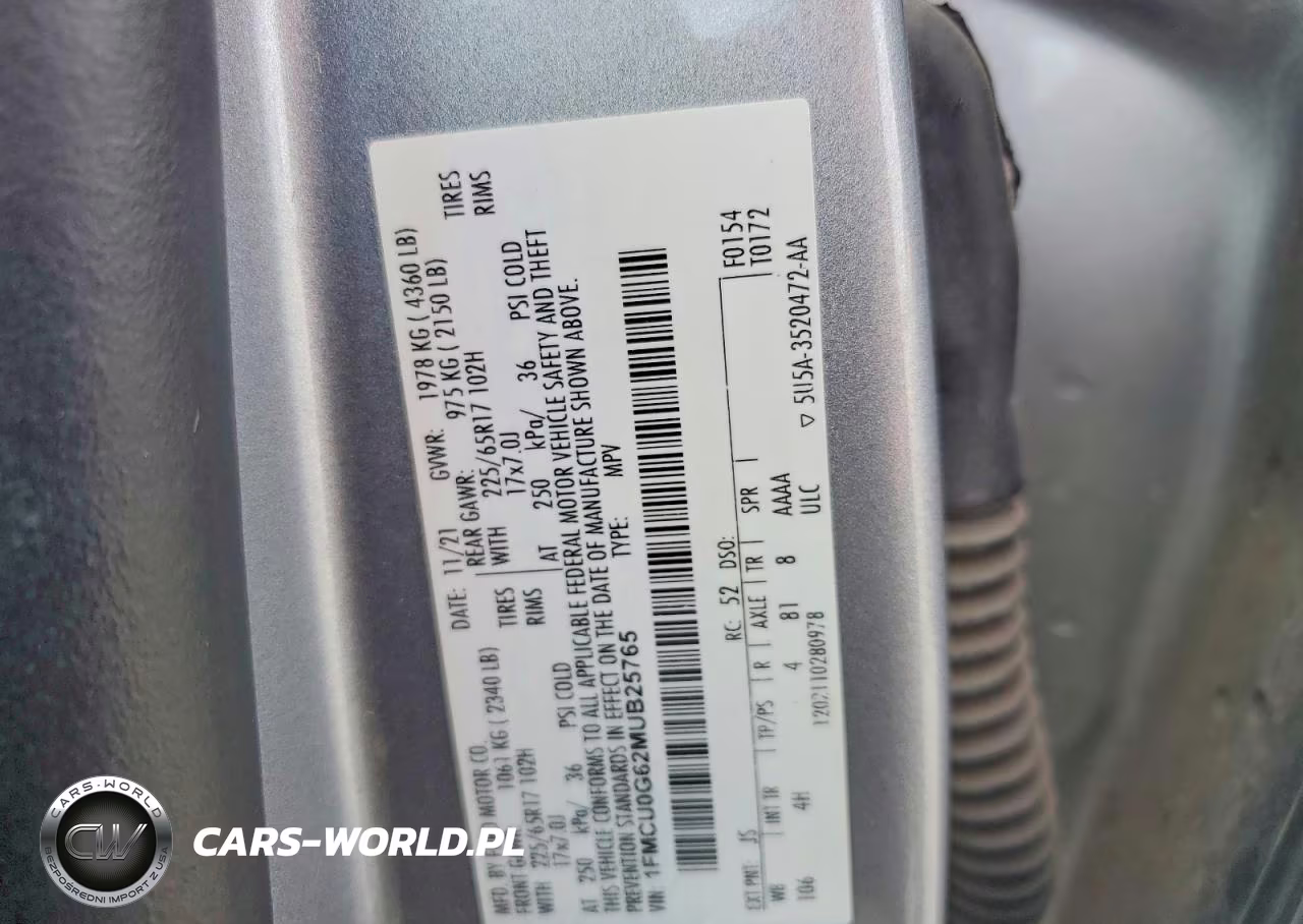2021 Ford Escape Se VIN:1FMCU0G62MUB25765 - 13