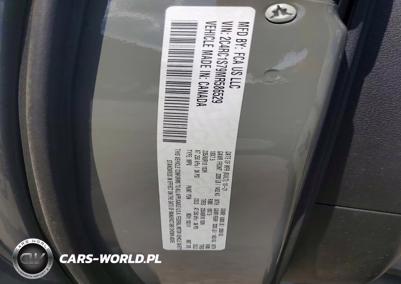 2021 Chrysler Pacifica Hybrid Limited VIN:2C4RC1S79MR586529 - 14