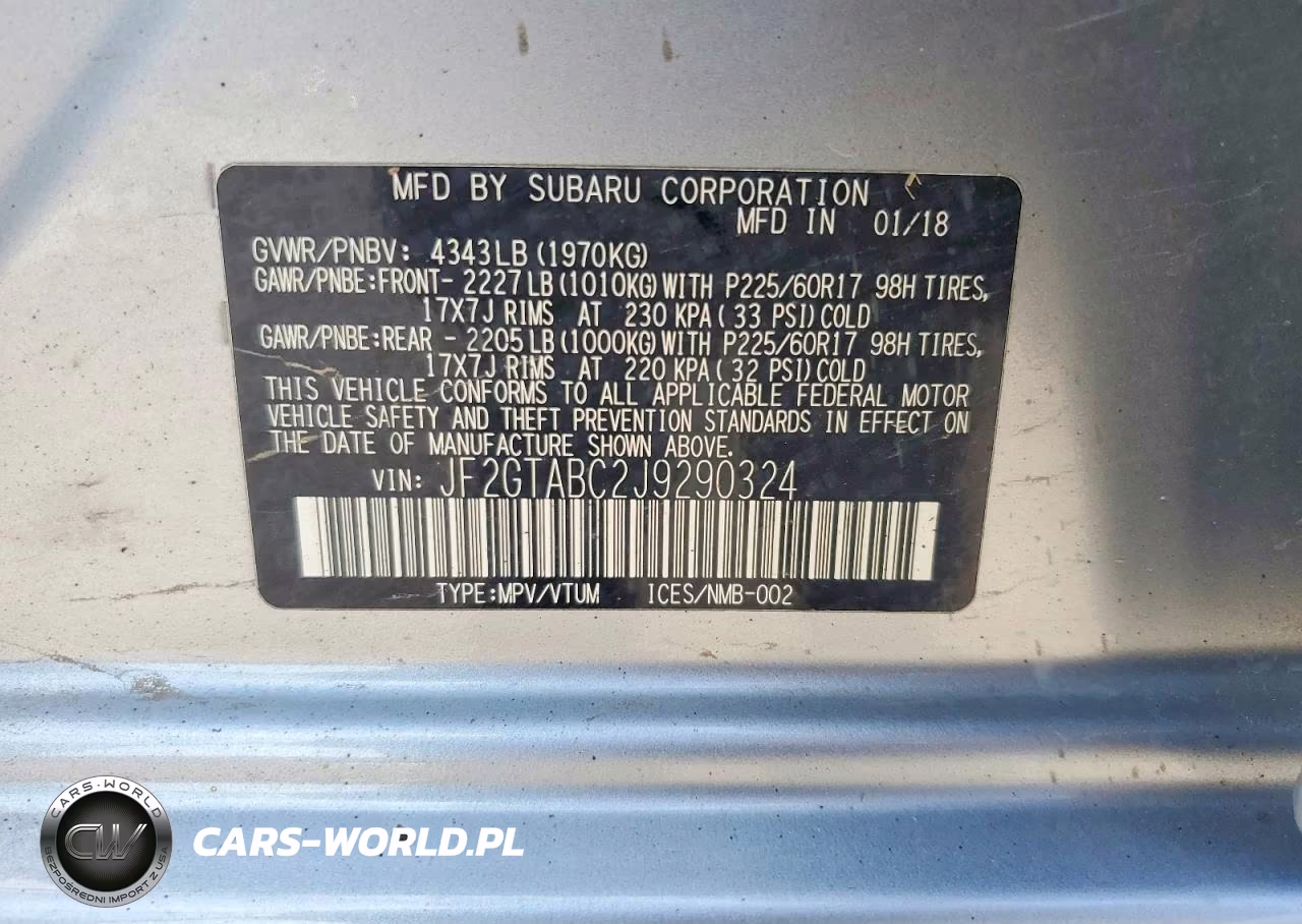 2018 Subaru Crosstrek Premium VIN:JF2GTABC2J9290324 - 13