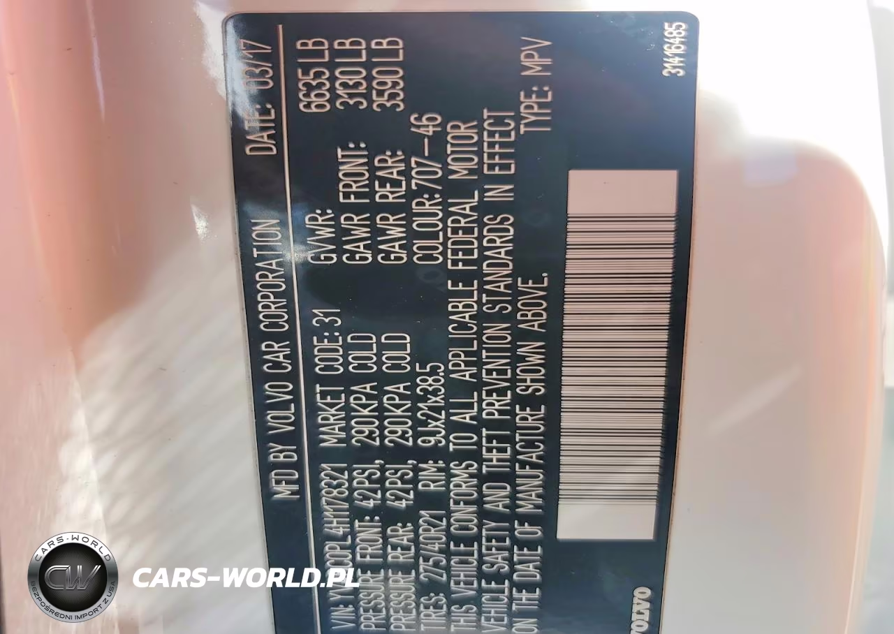 2017 Volvo Xc90 T8 VIN:YV4BC0PL4H1178321 - 13