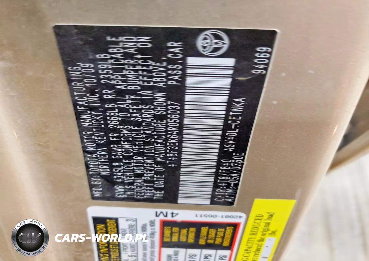 2010 Toyota Camry Le VIN:4T4BF3EK6AR056037 - 12