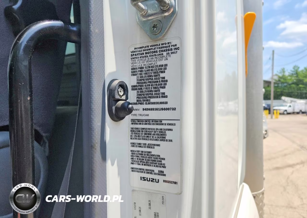 2018 Isuzu Ftr Box Truck VIN:54DK6S161JSG00732 - 13