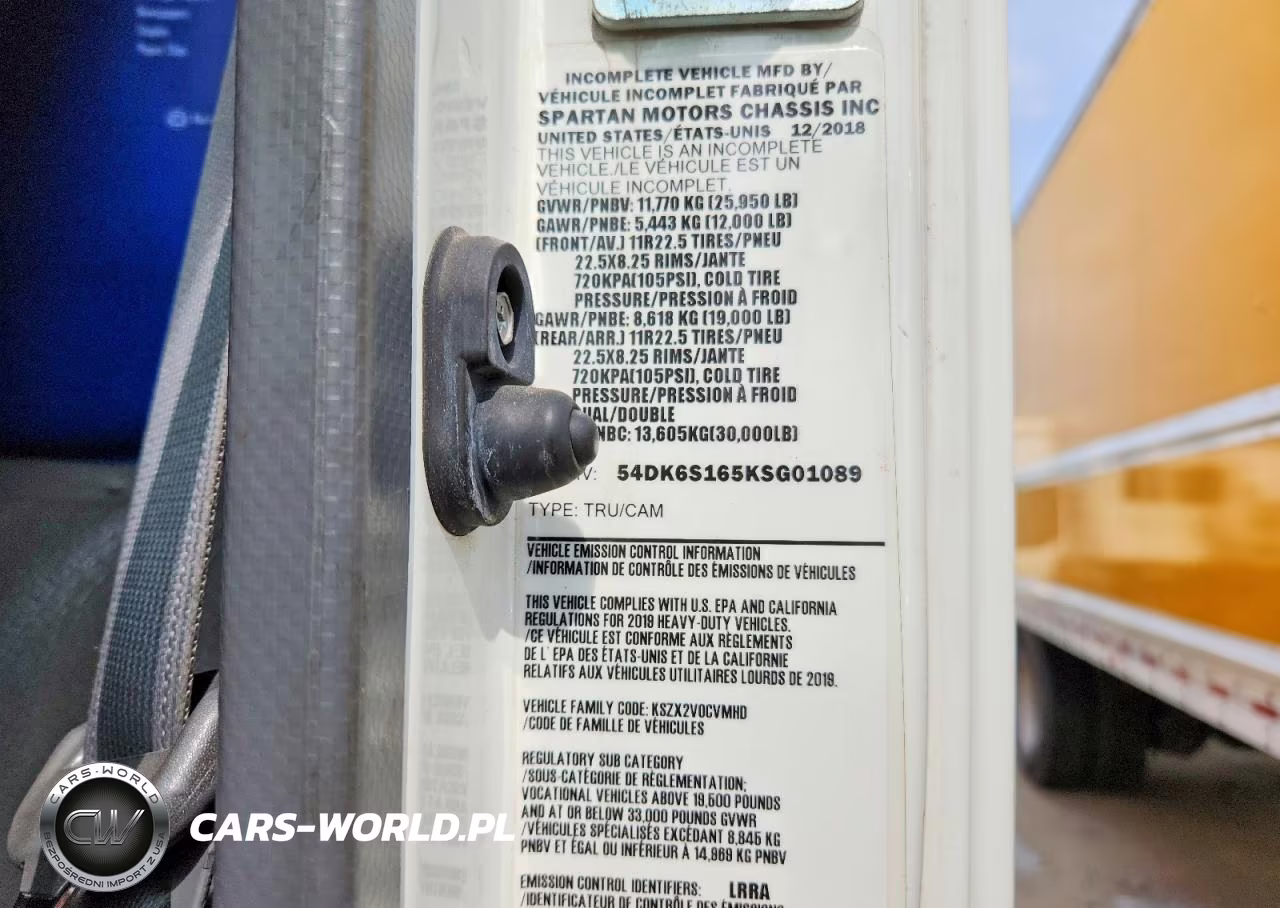 2019 Isuzu Ftr Refrigerated Box Truck VIN:54DK6S165KSG01089 - 12