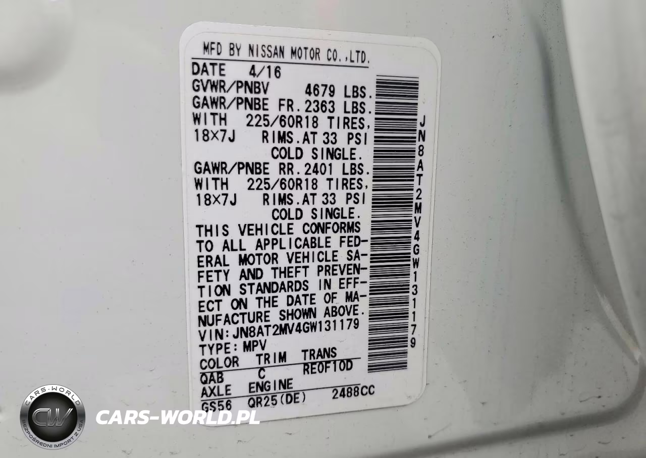 2016 Nissan Rogue Sl VIN:JN8AT2MV4GW131179 - 14
