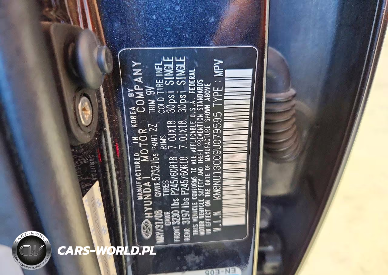 2009 Hyundai Veracruz Gls VIN:KM8NU13C09U079595 - 13