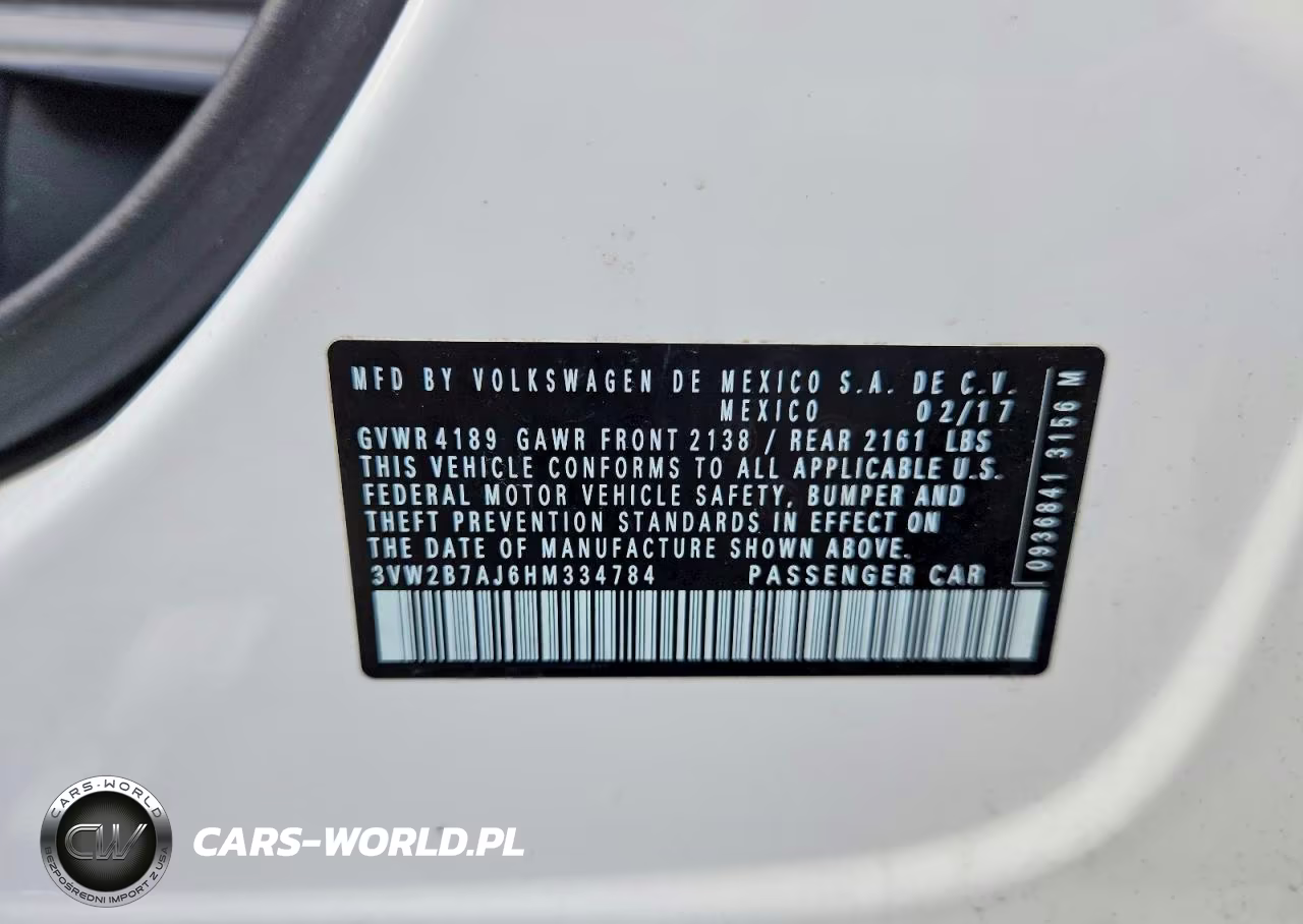 2017 Volkswagen Jetta S VIN:3VW2B7AJ6HM334784 - 13