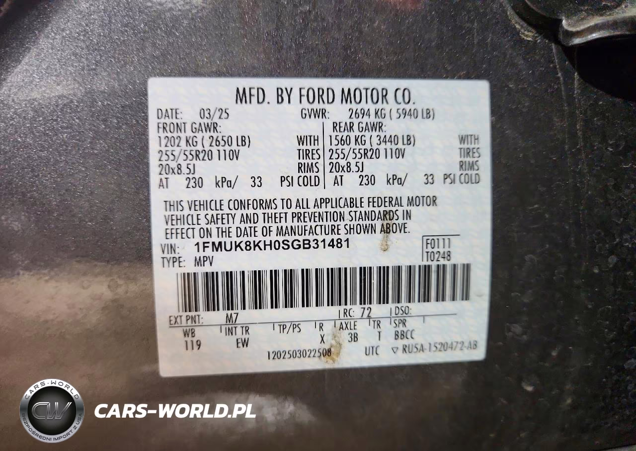 2025 Ford Explorer St-Line VIN:1FMUK8KH0SGB31481 - 14
