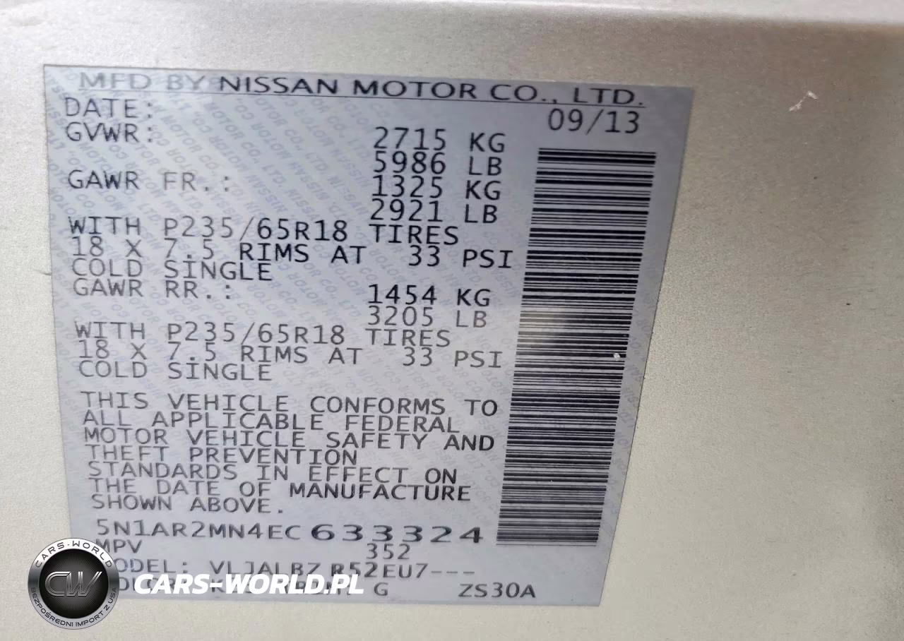 2014 Nissan Pathfinder S VIN:5N1AR2MN4EC633324 - 13